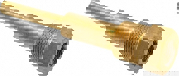 6 Inch Overall Length, 1 Inch Thread, Brass Standard Thermowell